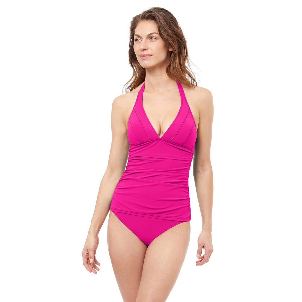 Phoebe Halter Tankini Fuschia Size 6 NWT